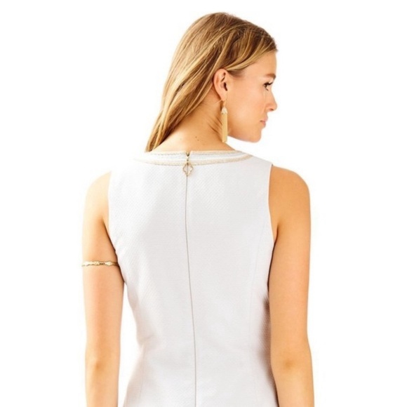 NWT Lilly Pulitzer Mila Shift Dress - Size 6 - Seaside Gray - Picture 3 of 6